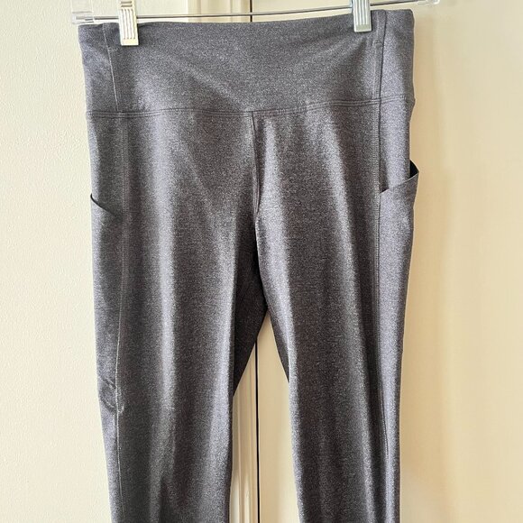 Lululemon Pace Rival Crop 22" Heathered Black size 4 - Picture 6 of 12